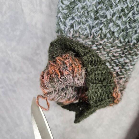 Anthropologie Duster Cardigan Womens OS Gray Striped Open Knit Lightweight - Picture 5 of 16